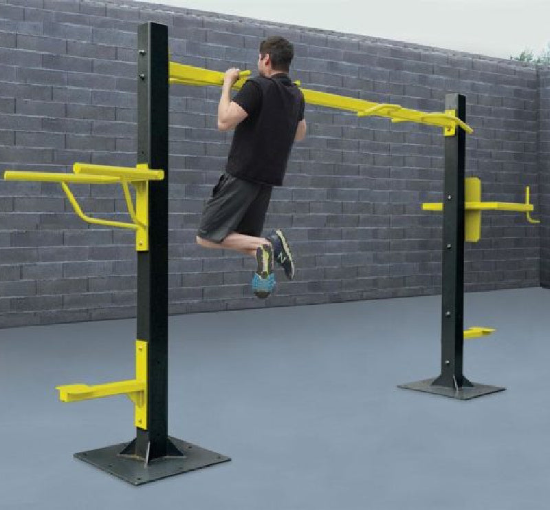 SuperMAX Individual Station (2-Person Pull up, Vertical Knee Raise & Triceps Dip)