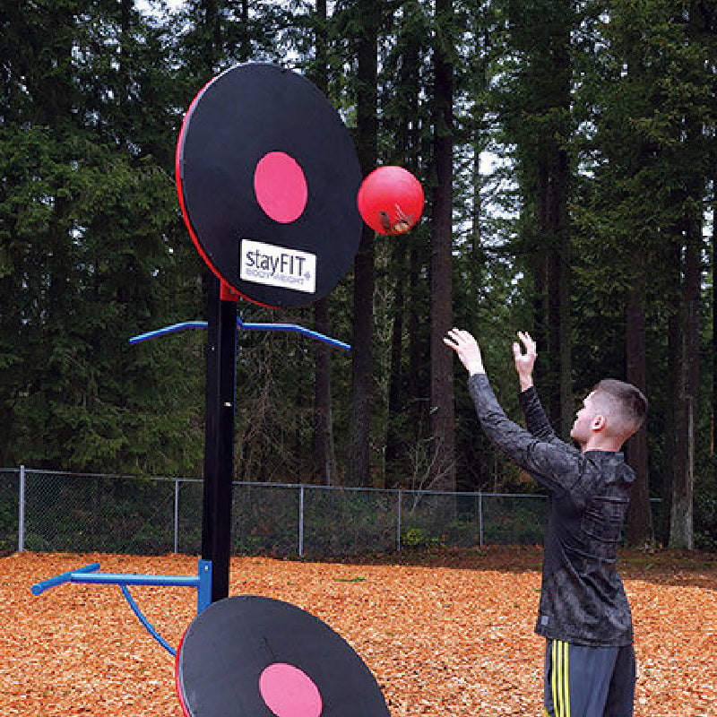 ExerTRAC Fitness Station FE-1357 – Upper and Lower Ball Toss
