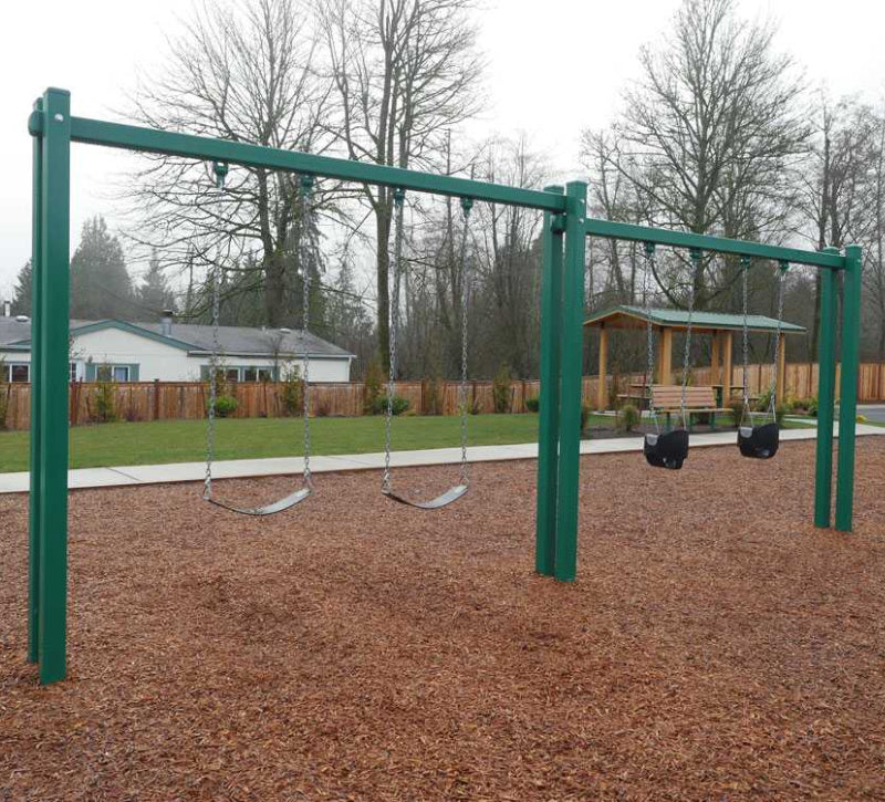 Pacific Outdoor Four Person Swing Set PE-2028
