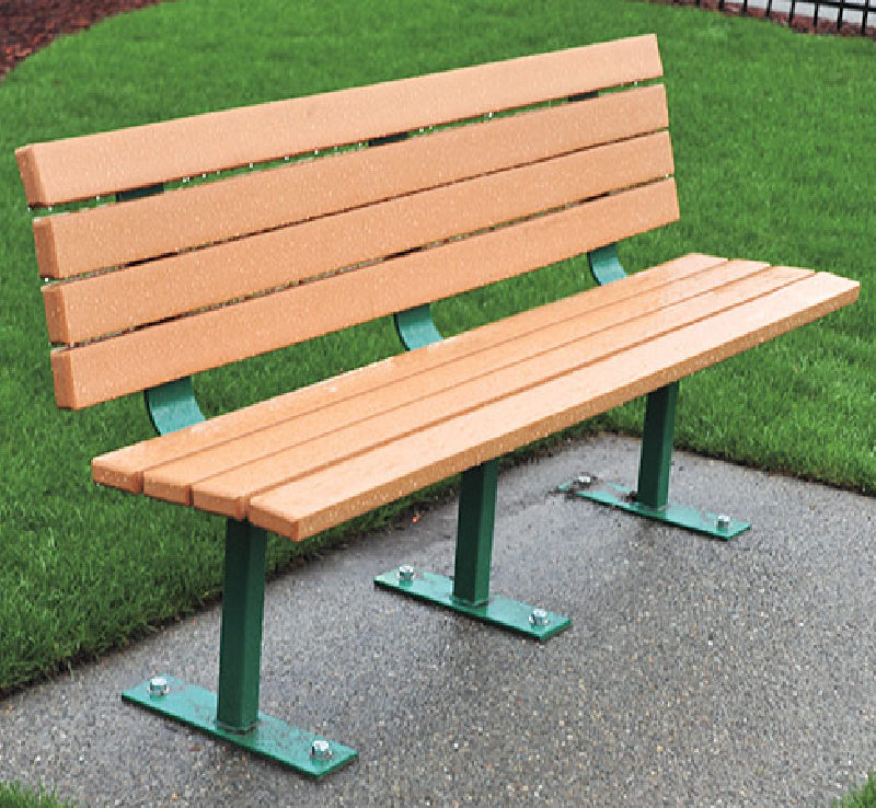 Pacific Outdoor 6ft Poly Bench w/o Arms SE-5165