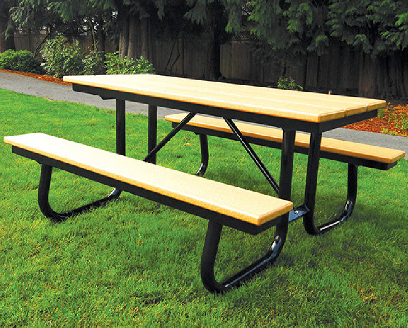 Pacific Outdoor 6ft J-Frame Poly Table SE-5330