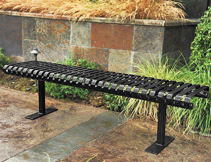 Pacific Outdoor 6ft Flat Steel Bench SE-5115