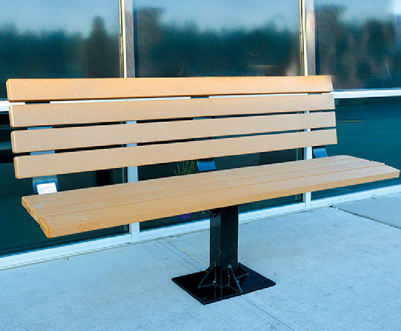 Pacific Outdoor 4ft or 6ft Poly Bench w/o Arms SE-5155