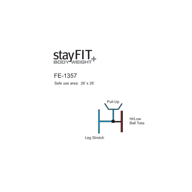 ExerTRAC Fitness Station FE-1357 – Upper and Lower Ball Toss