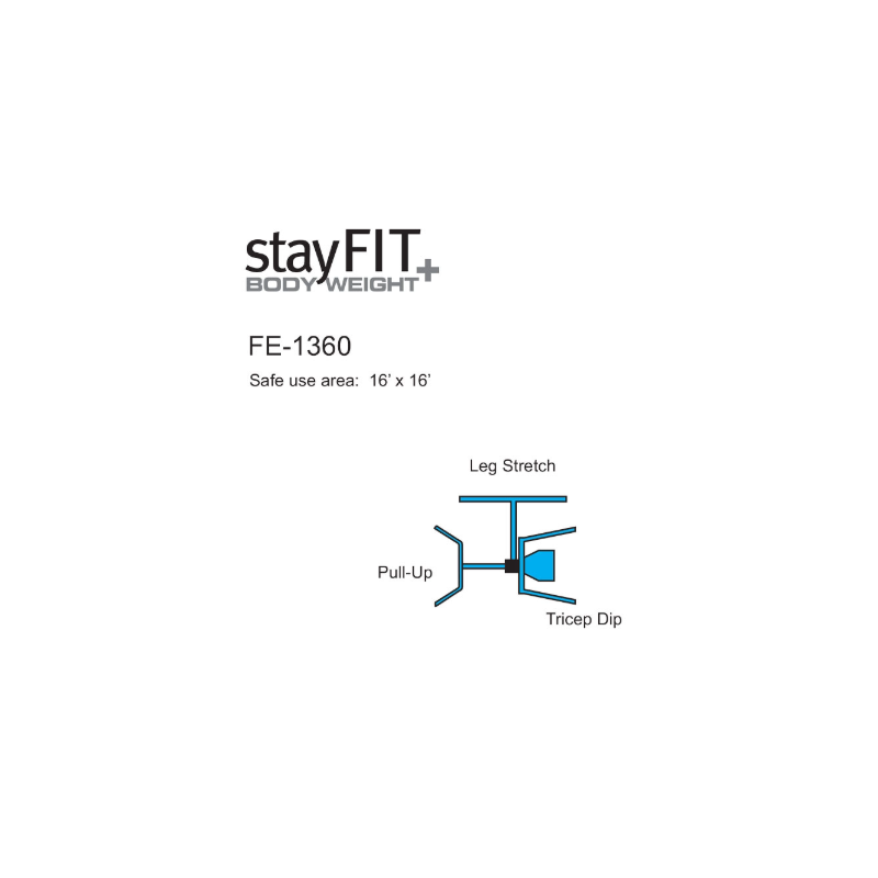 StayFIT Model FE-1360 Pull-up – leg stretch – triceps dip