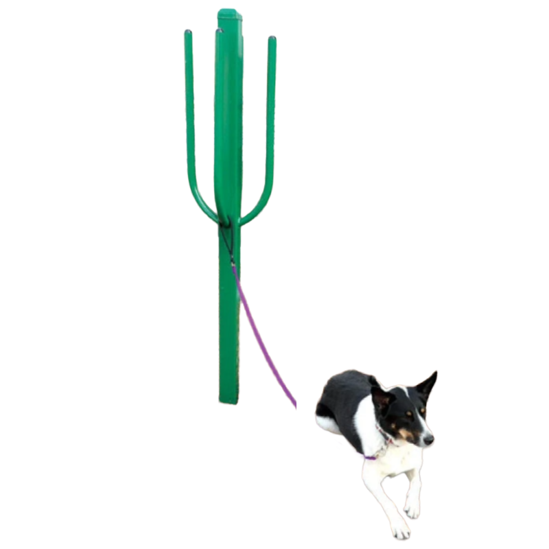 Commercial Dog Leash Hitching Post - DE-3170 Doggie Playsystems