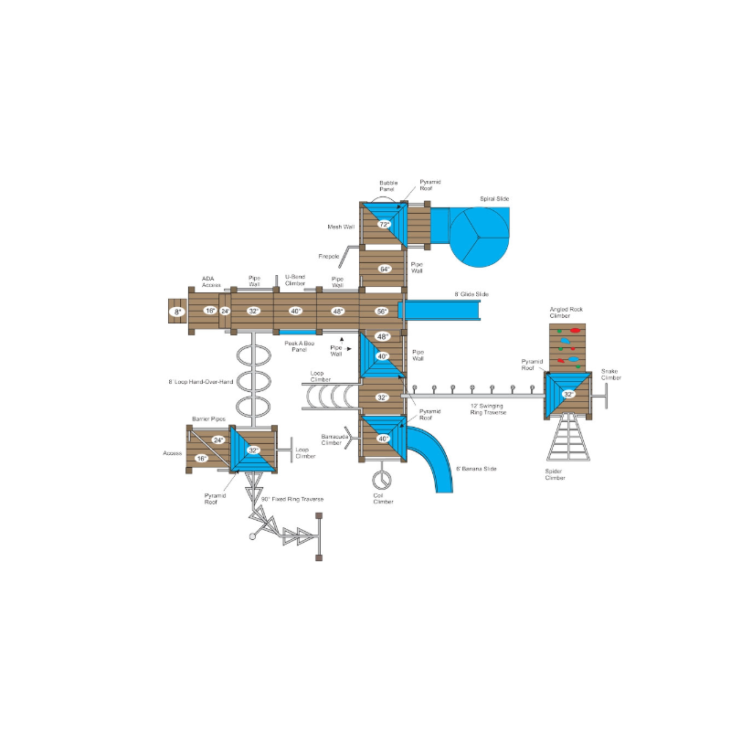 Commercial Adventure Hub Playground
