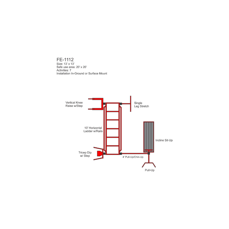 StayFIT Model FE-1112(Outdoor Fitness Multi-Station)