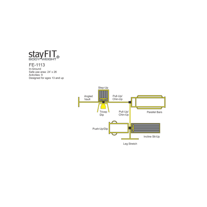 StayFIT Model 1113 (Outdoor Fitness Multi-station #10)