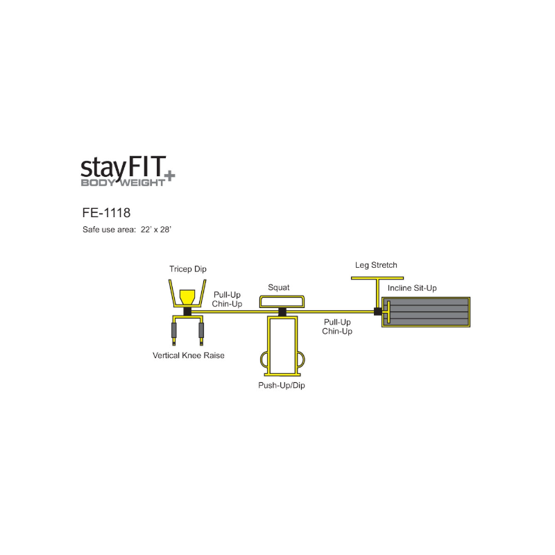 StayFIT Model 1118 (Outdoor Fitness Station #15)