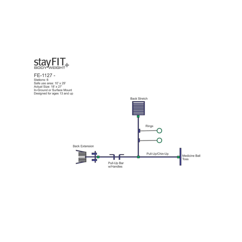StayFIT Model 1127 (Outdoor Fitness Multi-station #23)