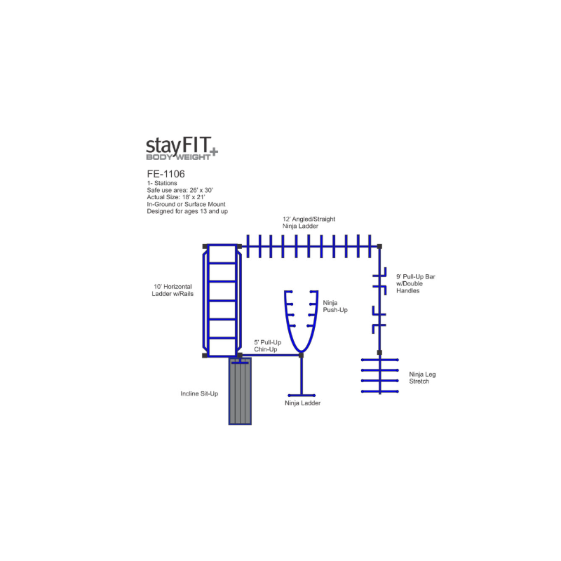 StayFIT 1106 (Outdoor Fitness Multi-Station)
