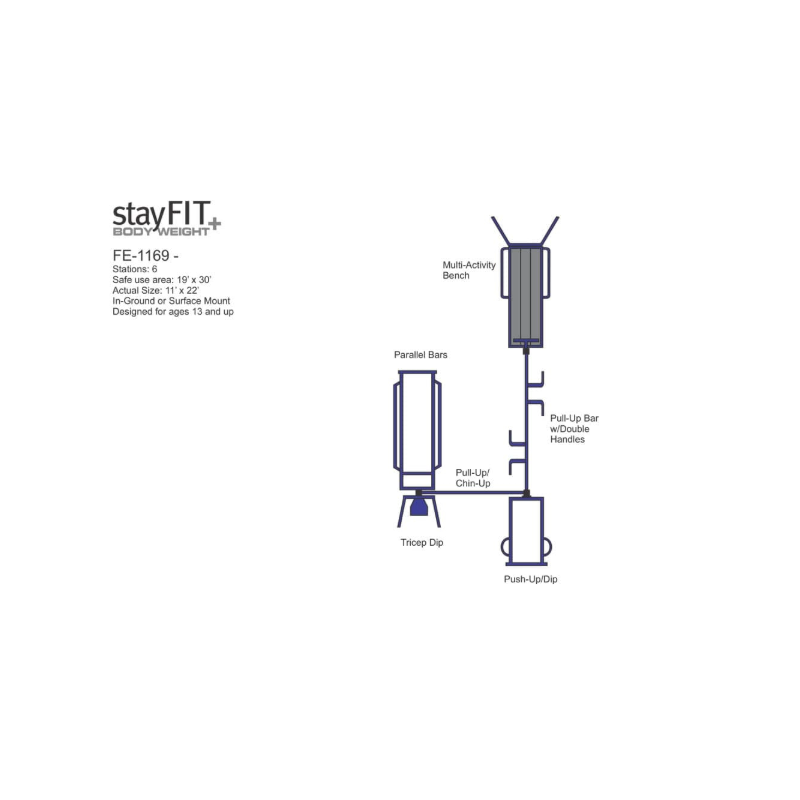 StayFIT Model 1169 (Outdoor Fitness Station #36)