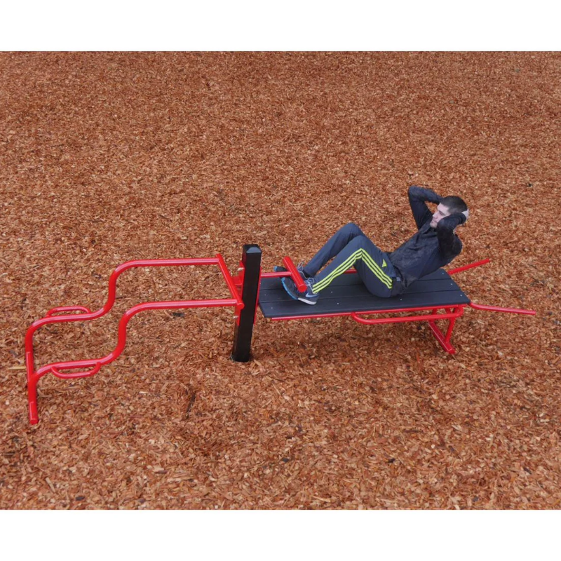ExerTRAC Fitness Station FE-1310 – Multi-Purpose Bench with Push-Up / Triceps Dip Station