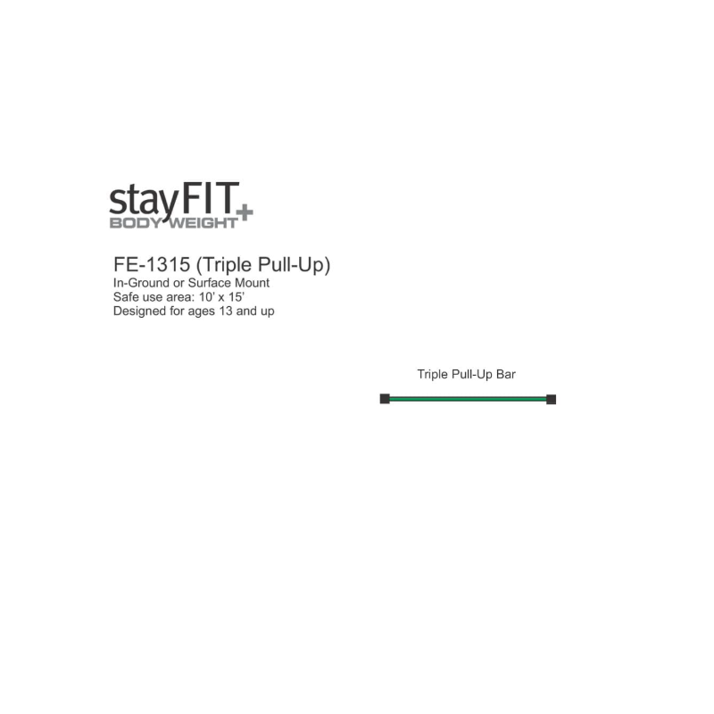 StayFIT Model FE-1315 Triple Pull Up