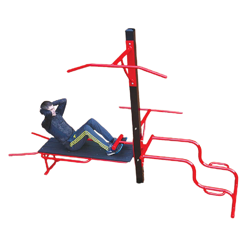ExerTRAC Fitness Station FE-1322 – Pull-Up / Leg Stretch / Multi-Purpose Bench / Push-Up Dip