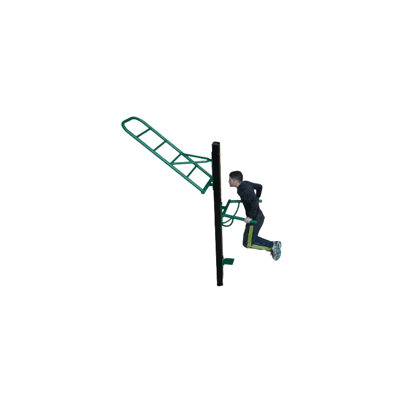 ExerTRAC Fitness Station FE-1339 – Outdoor Triceps Dip & Angled Ladder Fitness Station