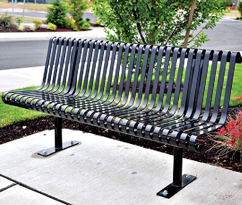Pacific Outdoor SE-5110 6ft Steel Bench w/o Arms